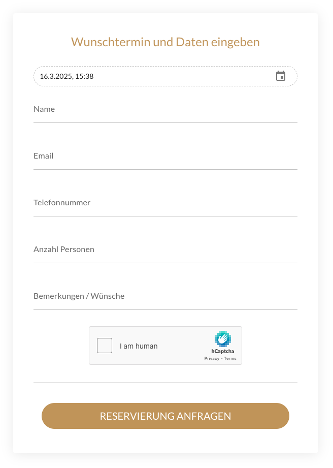 Restaurant Reservation System